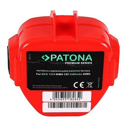 PATONA - Batterie Makita 12V 3300mAh Ni-MH Premium