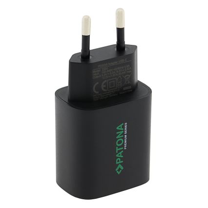 PATONA - Ladeadapter USB-C Stromversorgung 20W/230V schwarz