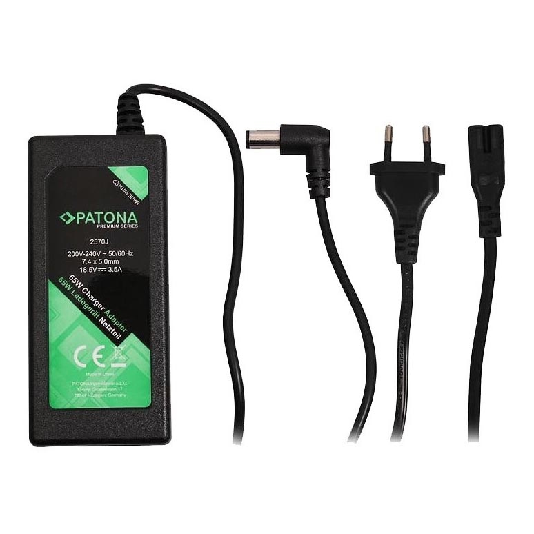 PATONA - Ladegerät 18,5V/3,5A 65W Anschluss 7,4x5mm + pin HP PREMIUM