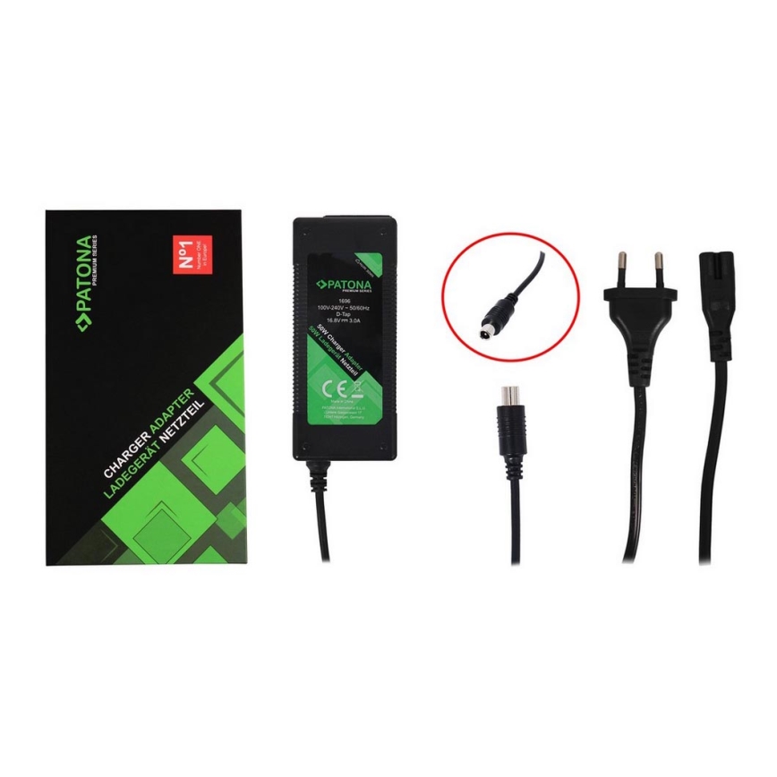 PATONA - Ladegerät für Xiaomi Mi Elektro-Scooter 42V/2A M365/PRO/PRO2/Essential