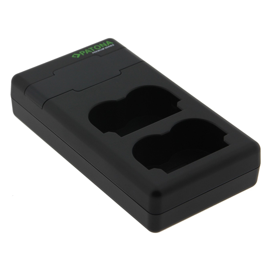 PATONA – Schnellladegerät Dual Panasonic DMW-BLF19 + Kabel USB-C 0,6m