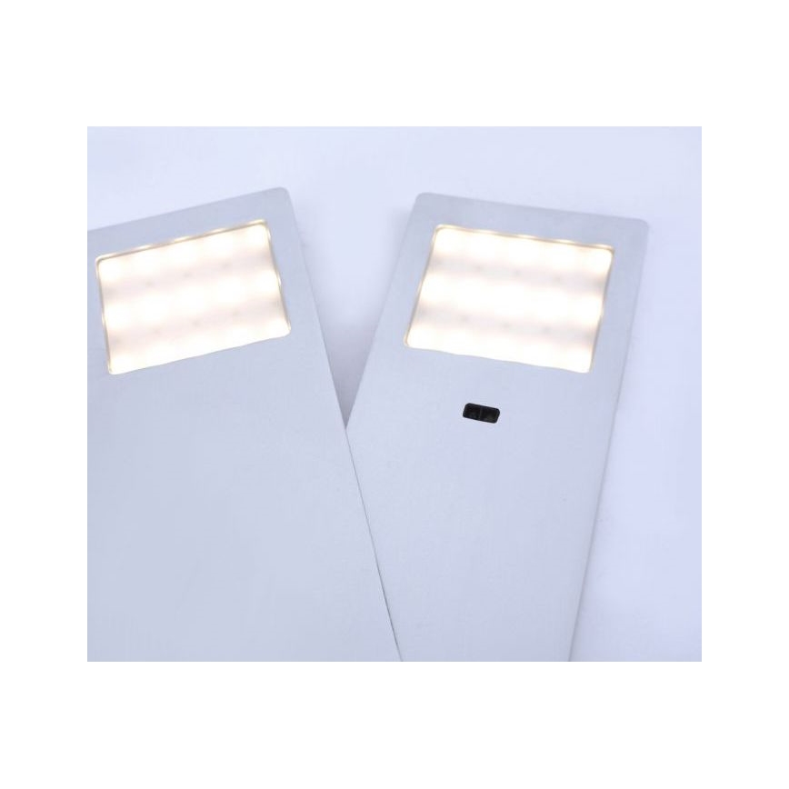 Paul Neuhaus 1121-95-2 - SET 2x LED-Möbelbeleuchtung mit einem Sensor HELENA LED/2W/230V
