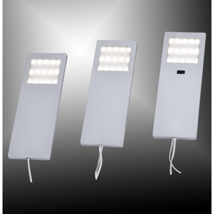 Paul Neuhaus 1121-95-3 - SET 3x LED-Möbelbeleuchtung mit Sensor HELENA LED/2W/230V