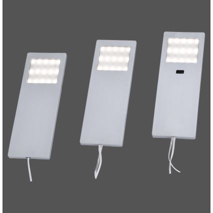 Paul Neuhaus 1121-95-3 - SET 3x LED-Möbelbeleuchtung mit Sensor HELENA LED/2W/230V