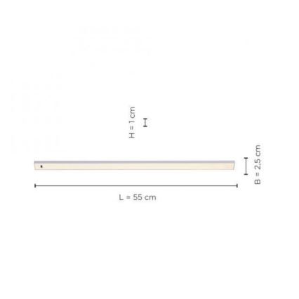 Paul Neuhaus 1125-21 - Dimmbare LED-Küchenunterbauleuchte mit Sensor AMON 1xLED/6W/12/230V