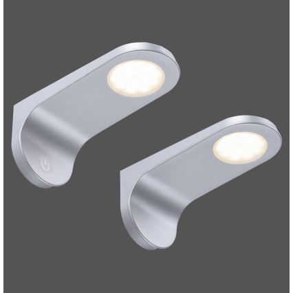 Paul Neuhaus 1157-21-2 - SET 2x LED Dimmbare Möbelbeleuchtung AMON LED/5,2W/230V