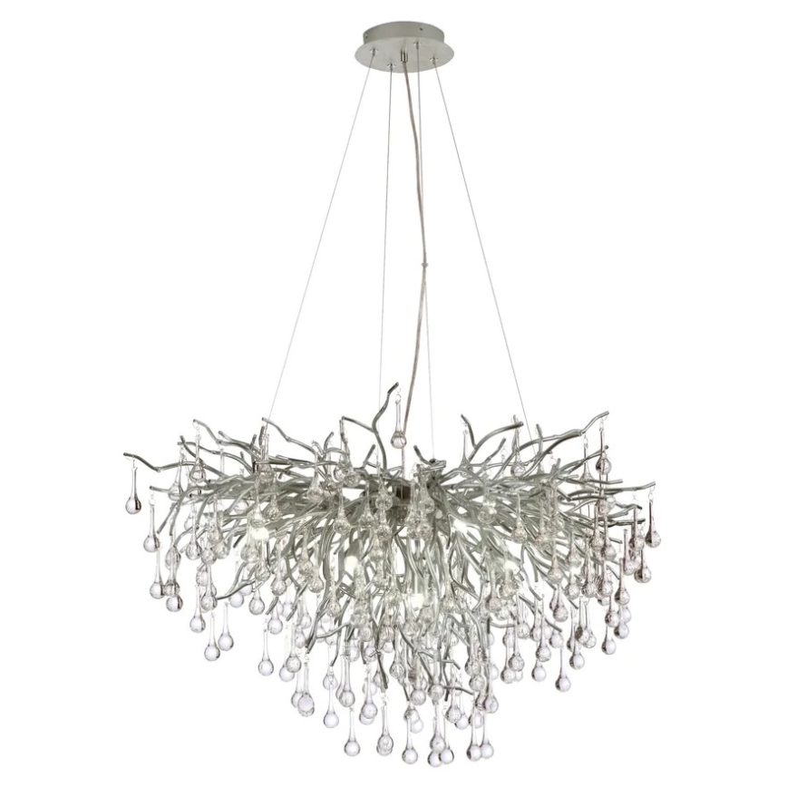 Paul Neuhaus 2192-55 - Kronleuchter ICICLE 10xG9/40W/230V 50x100 cm glänzendes Chrom