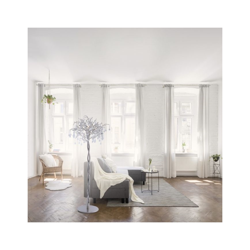 Paul Neuhaus 232-55 - Stehleuchte ICICLE 5xG9/40W230V glänzendes Chrom