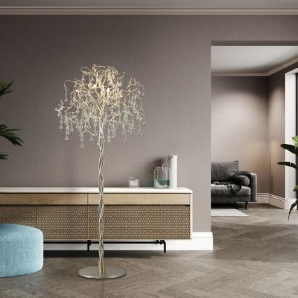 Paul Neuhaus 232-55 - Stehleuchte ICICLE 5xG9/40W230V glänzendes Chrom