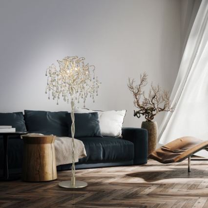 Paul Neuhaus 232-55 - Stehleuchte ICICLE 5xG9/40W230V glänzendes Chrom