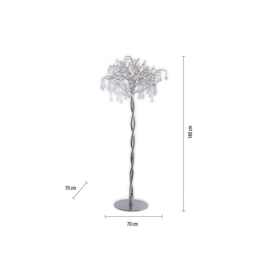 Paul Neuhaus 232-55 - Stehleuchte ICICLE 5xG9/40W230V glänzendes Chrom