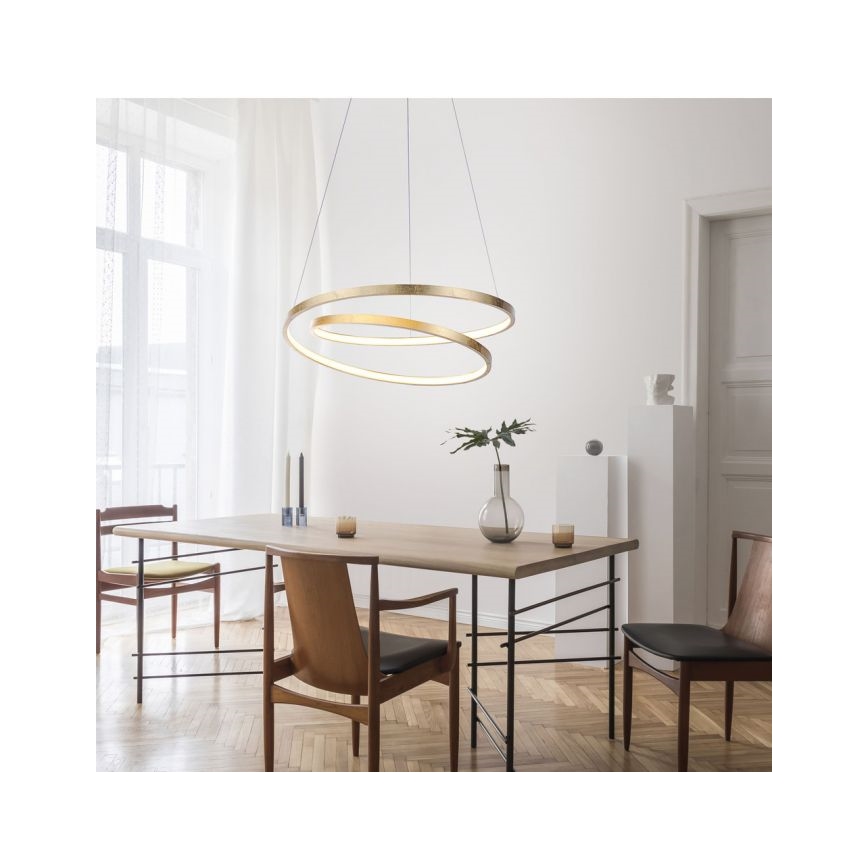 Paul Neuhaus 2472-12 - LED Dimmbarer Kronleuchter an Schnur ROMAN LED/30W/230V gold