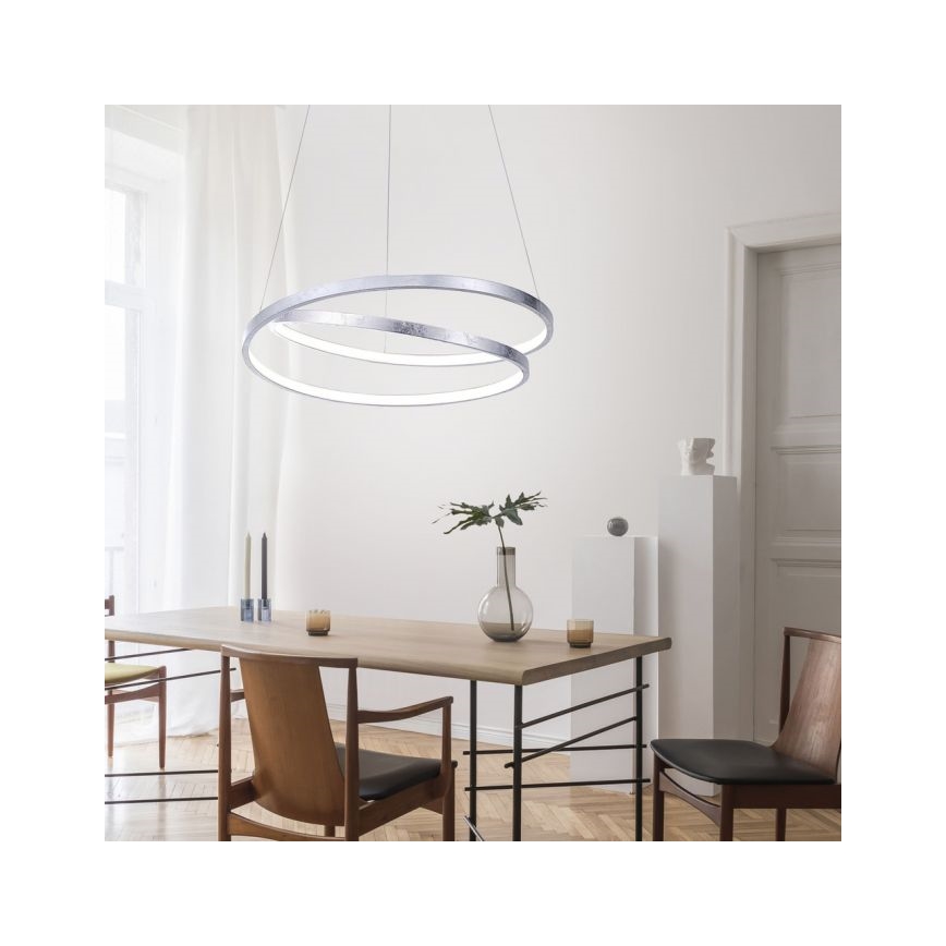 Paul Neuhaus 2472-21 - Dimmbare LED-Hängeleuchte ROMAN LED/30W/230V glänzendes Chrom