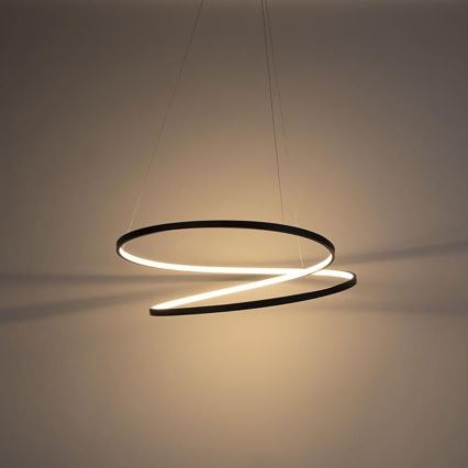 Paul Neuhaus 2474-18 - LED Dimmbarer Kronleuchter an Schnur ROMAN LED/40W/230V schwarz