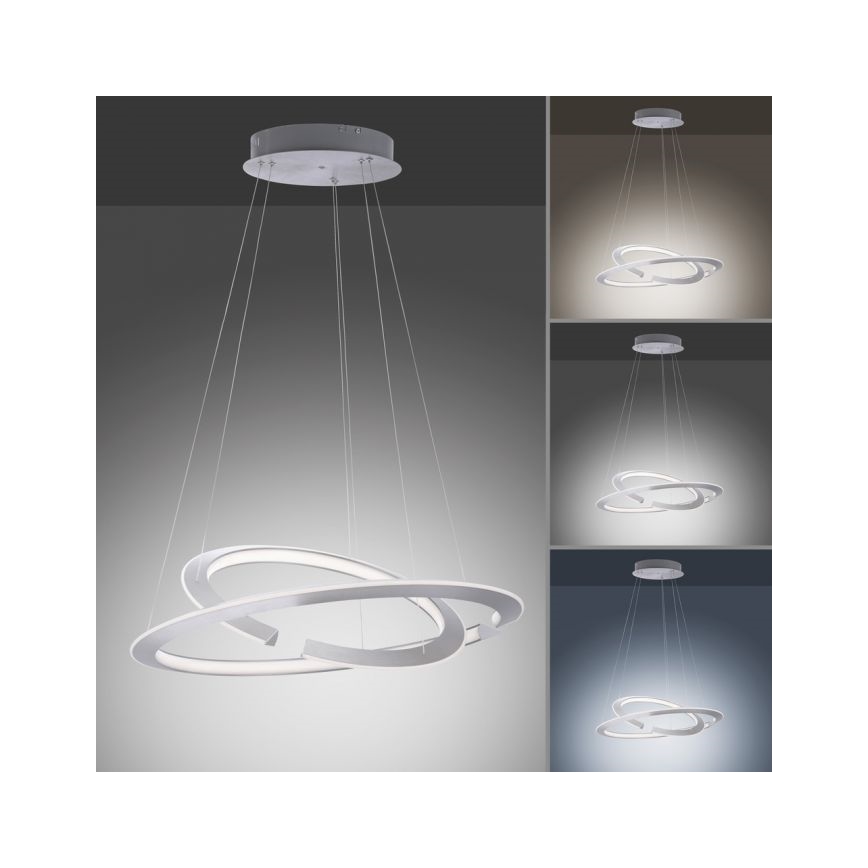Paul Neuhaus 2491-55 - LED dimmbare Hängeleuchte an Kabel ALESSA 2xLED/26W/230V mit Fernbedienung