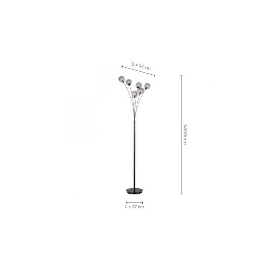 Paul Neuhaus 419-18 - LED-Stehleuchte WIDOW 6xG9/3W/230V