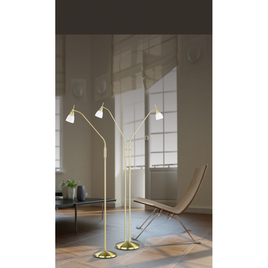 Paul Neuhaus 430-60 - Dimmbare Touch Stehleuchte PINO 1xG9/28W/230V gold