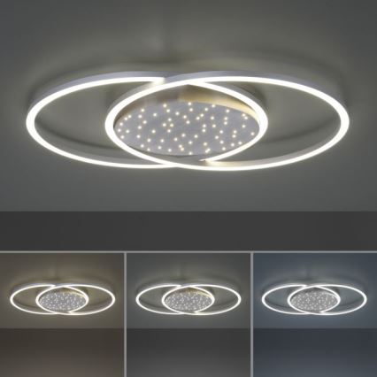 Paul Neuhaus 6025-55 - LED dimmbare Deckenleuchte YUKI LED/48W/230V mit Fernbedienung