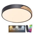 Paul Neuhaus 6071-18 - LED dimmbare Deckenleuchte Q-PIATO LED/35W/230V Ø 51 cm 2700-5000K Wi-Fi + Fernbedienung