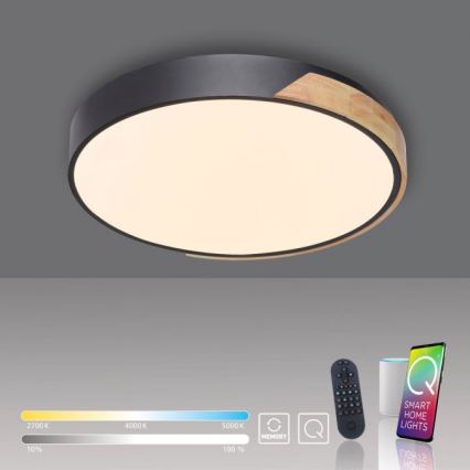 Paul Neuhaus 6071-18 - LED dimmbare Deckenleuchte Q-PIATO LED/35W/230V Ø 51 cm 2700-5000K Wi-Fi + Fernbedienung