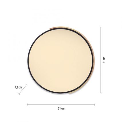 Paul Neuhaus 6071-18 - LED dimmbare Deckenleuchte Q-PIATO LED/35W/230V Ø 51 cm 2700-5000K Wi-Fi + Fernbedienung