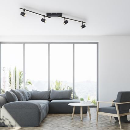 Paul Neuhaus 6525-18 - LED Einbauleuchte BARIK 4xGU10/4,5W/230V + LED/10W
