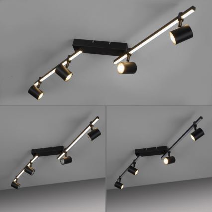Paul Neuhaus 6525-18 - LED Einbauleuchte BARIK 4xGU10/4,5W/230V + LED/10W