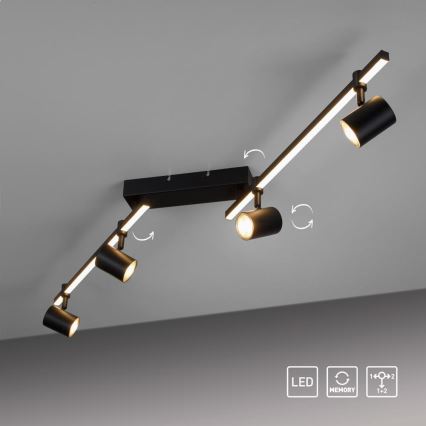 Paul Neuhaus 6525-18 - LED Einbauleuchte BARIK 4xGU10/4,5W/230V + LED/10W