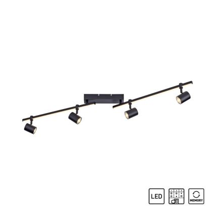 Paul Neuhaus 6525-18 - LED Einbauleuchte BARIK 4xGU10/4,5W/230V + LED/10W