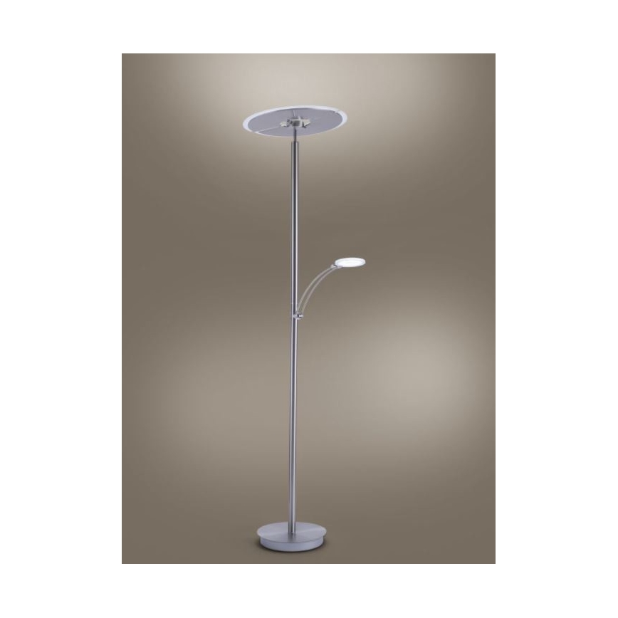 Paul Neuhaus 673-55 - Dimmbare LED-Stehleuchte ARTUR 2xLED/21W/230V+1xLED/6W glänzendes Chrom
