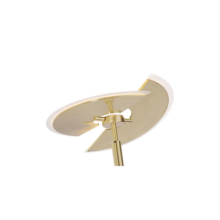 Paul Neuhaus 673-60 - Dimmbare LED-Stehleuchte ARTUR 2xLED/21W/230V+LED/6W goldfarben
