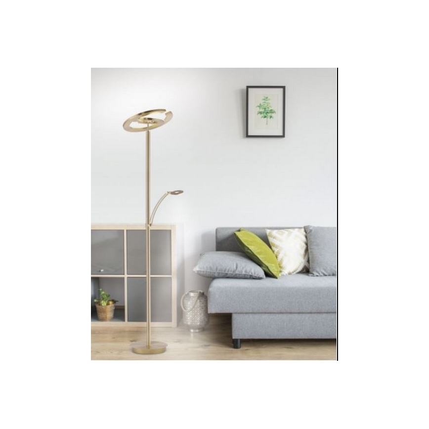 Paul Neuhaus 680-60 - LED dimmbare Stehleuchte MARTIN 1xLED/40W/230V+1xLED/6W