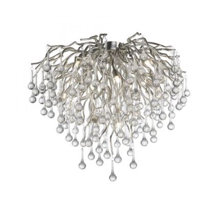 Paul Neuhaus 8091-55 - Anbaukronleuchter ICICLE 9xG9/40W/230V d 50 cm glänzendes Chrom
