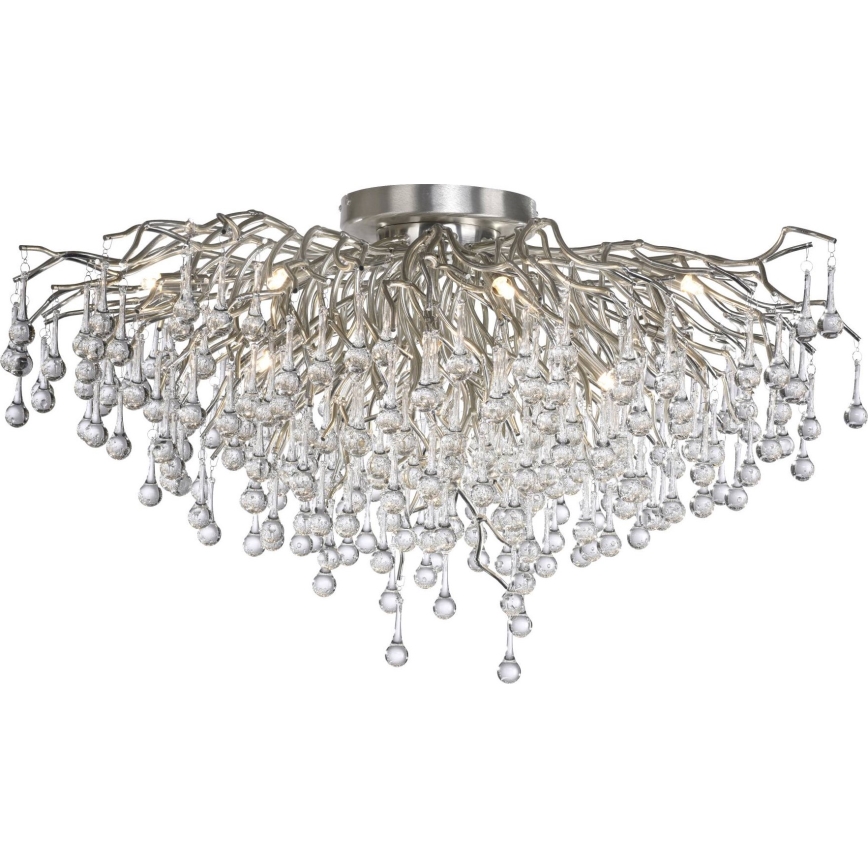 Paul Neuhaus 8092-55 - Aufgesetzte Deckenleuchte ICICLE 14xG9/40W/230V Ø 100 cm glänzender Chrom