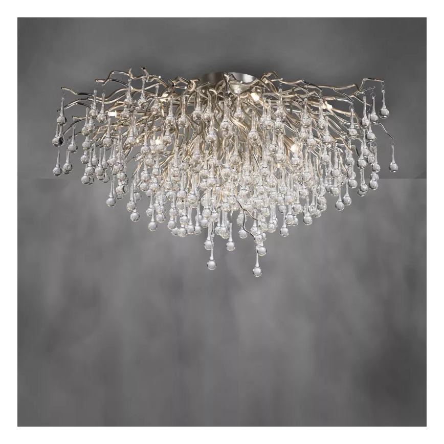 Paul Neuhaus 8092-55 - Aufgesetzte Deckenleuchte ICICLE 14xG9/40W/230V Ø 100 cm glänzender Chrom