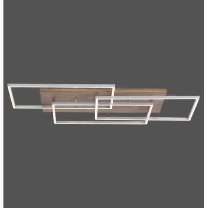 Paul Neuhaus 8330-79 - Dimmbare LED-Aufbauleuchte PALMA 3xLED/12W/230V Kiefer + Fernbedienung