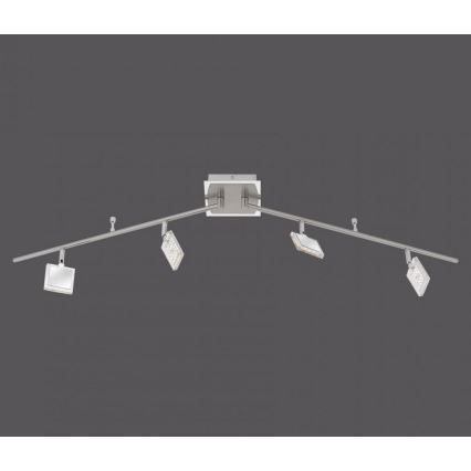 Paul Neuhaus 8644-17 - LED RGB Spotleuchte DAAN 4xLED/3,7W/230V + Fernbedienung