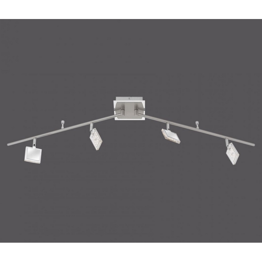 Paul Neuhaus 8644-17 - LED RGB Spotleuchte DAAN 4xLED/3,7W/230V + Fernbedienung