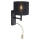 Paul Neuhaus 9646-18 - LED Wandlampe ROBIN 1xE27/40W/230V + LED/2,1W schwarz