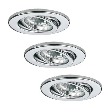 Paulmann 3041 - SET 3x Einbauleuchte BASIC 3xGU5,3/20W/230V/12V Paulmann 3041 - SET 3x Einbauleuchte BASIC 3xGU5,3/20W/230V/12V
