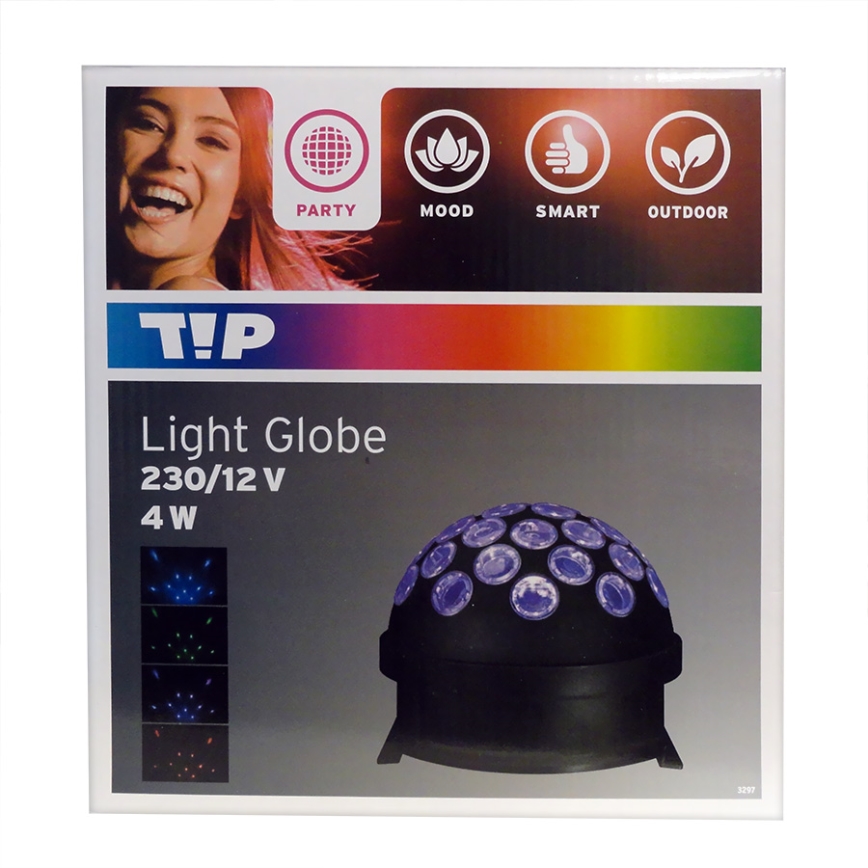 Paulmann 3297 - LED RGB Discokugel LED/4W/230/12V