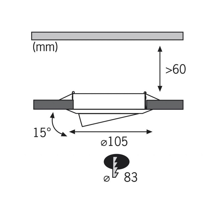 Paulmann 3786 - SET 3x LED Einbauleuchte BASIC 3xLED/0,8W/230V
