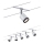 Paulmann 3981 - SET 5xLED/4W Einbauleuchte für das Seilsystem TUBE 230V