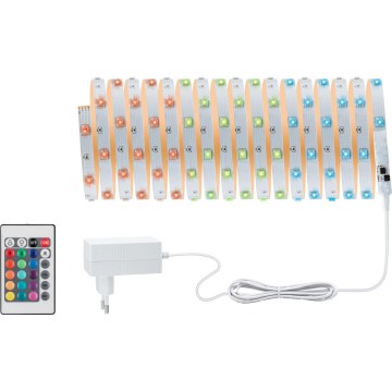 Paulmann 3989 - Dimmbarer LED-RGBW-Streifen TIP, 19 W, 10 m, 230 V + Fernbedienung