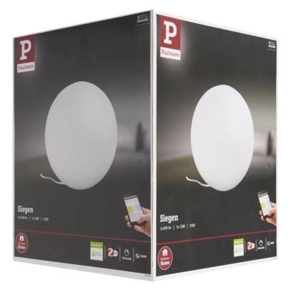Paulmann 50102 - LED RGBW E27/7,5W Dimmbare Tischlampe SMART HOME 230V 2700-6500K