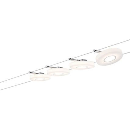 Paulmann 50109 - SET 4xLED/4,4W Dimmbares Einbauleuchte für das Seilsystem SMART DISC 230V