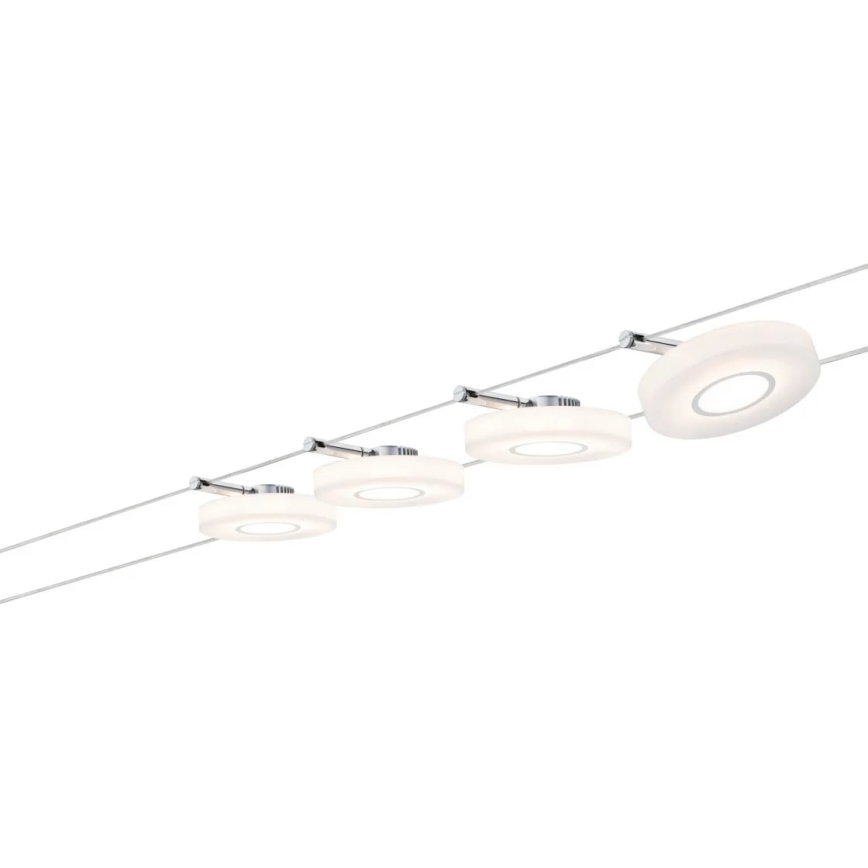 Paulmann 50109 - SET 4xLED/4,4W Dimmbares Einbauleuchte für das Seilsystem SMART DISC 230V
