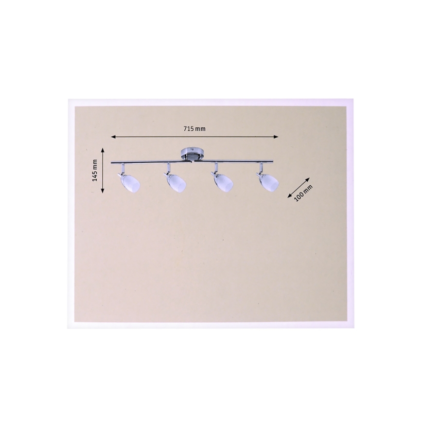 Paulmann 60172 - Spotlight YASMIN 4xG9/42W/230V