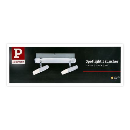 Paulmann 66635 - 2xLED/4,5W Spotlight LAUNCHER 230V