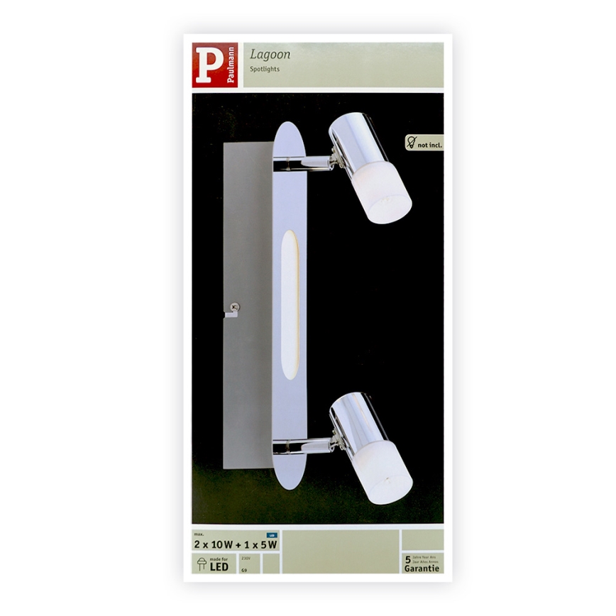Paulmann 66647 - LED Einbauleuchte 2xG9/10W/230V + LED/5W
